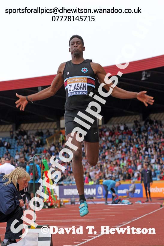Mens long jump, Sainsbury's British Champs, Alexander Stadium, Birmingham. Photo: David T. Hewitson/Sprts for All Pics